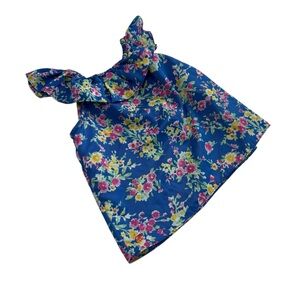 Ralph Lauren Kids Floral Ruffle Dress/Top Blue, Pink, and Yellow | Size 9 Months